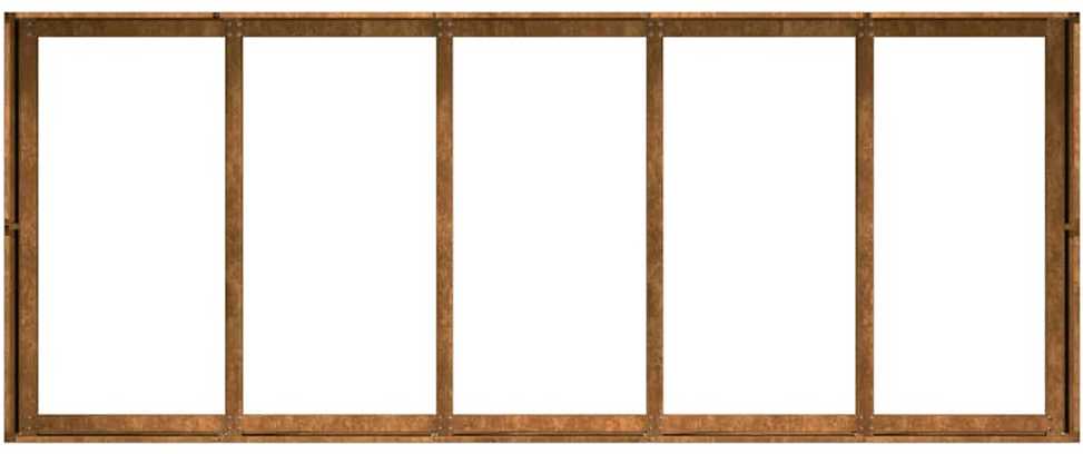Lovelis, rūdžių, 200x80x40cm, oro sąlygoms atsparus plienas