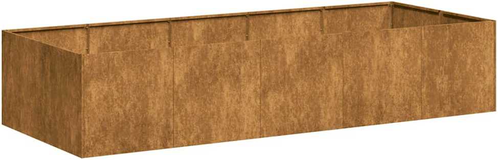 Lovelis, rūdžių, 200x80x40cm, oro sąlygoms atsparus plienas
