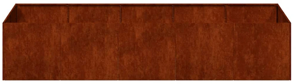 Lovelis, rūdžių, 200x80x40cm, oro sąlygoms atsparus plienas