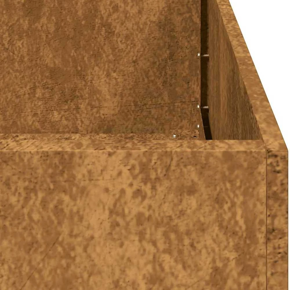 Lovelis, rūdžių, 280x80x40cm, oro sąlygoms atsparus plienas