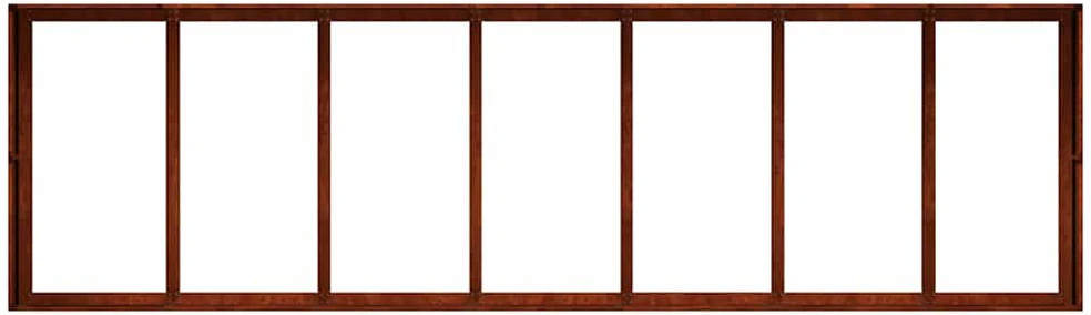 Sodo vazonas Rūdijanti 280 x 80 x 40 cm