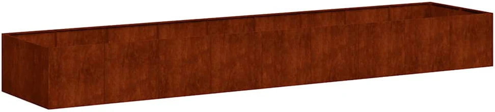 Lovelis, rūdžių, 360x80x40cm, oro sąlygoms atsparus plienas
