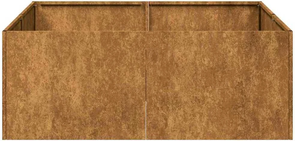 Lovelis, rūdžių, 80x80x30cm, oro sąlygoms atsparus plienas
