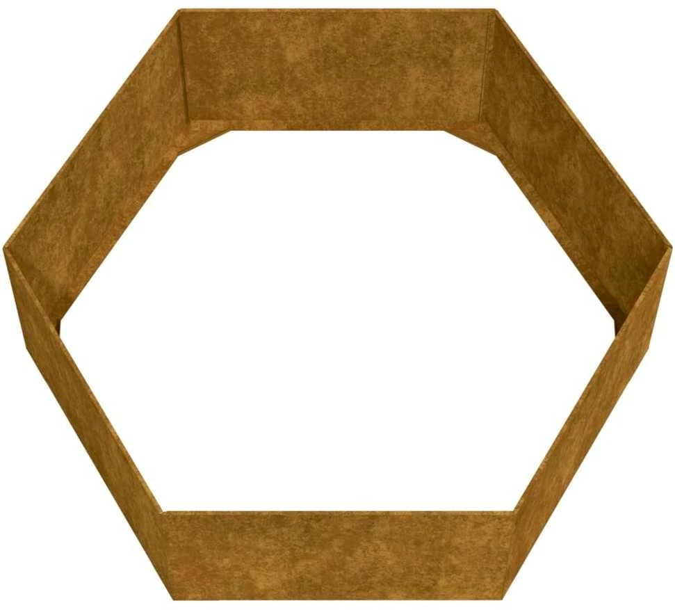 Lovelis, rūdžių spalvos, 138x120x45 cm, Corten plienas