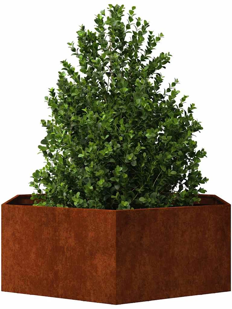 Lovelis, rūdžių spalvos, 138x120x45 cm, Corten plienas