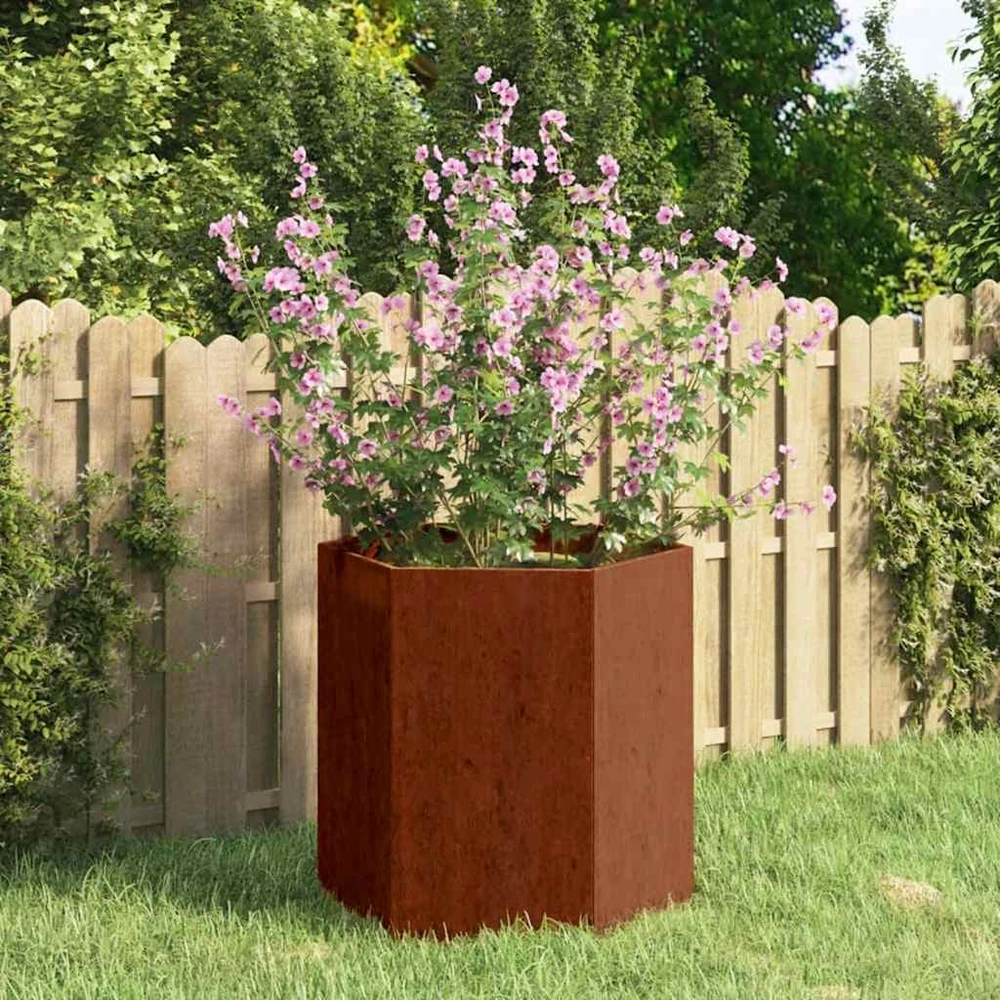 Lovelis, rūdžių spalvos, 40x40x45cm, Corten plienas