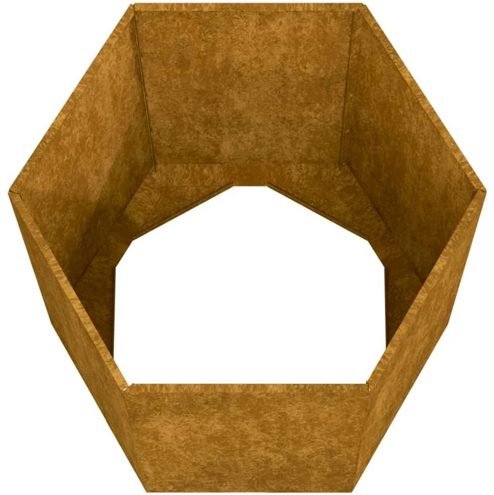 Lovelis, rūdžių spalvos, 40x40x45cm, Corten plienas