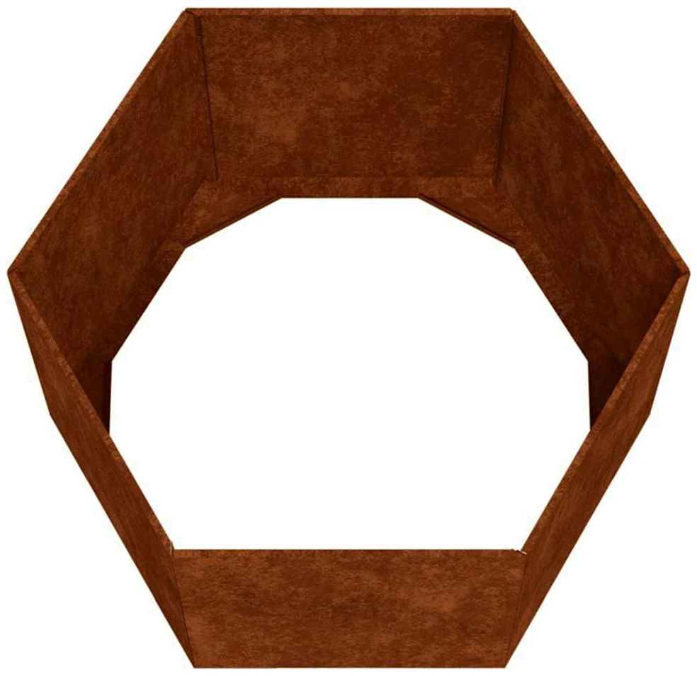 Lovelis, rūdžių spalvos, 60x60x45cm, Corten plienas