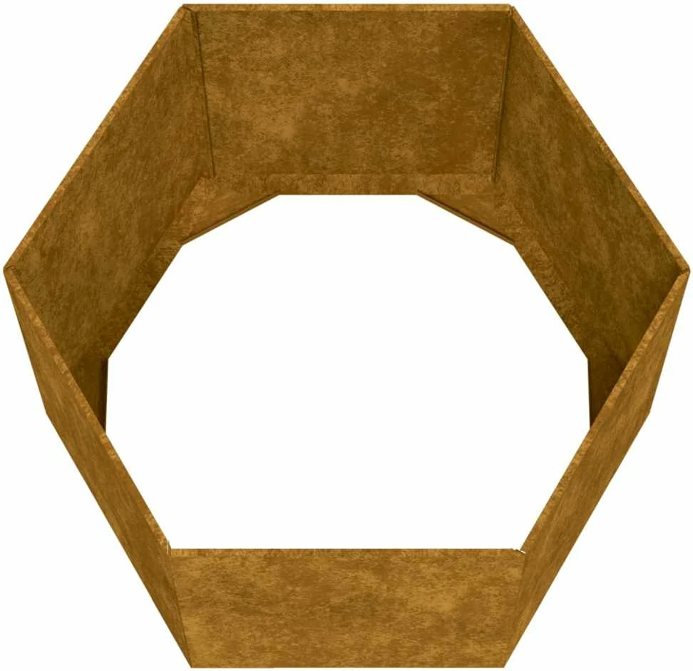 Lovelis, rūdžių spalvos, 60x60x45cm, Corten plienas