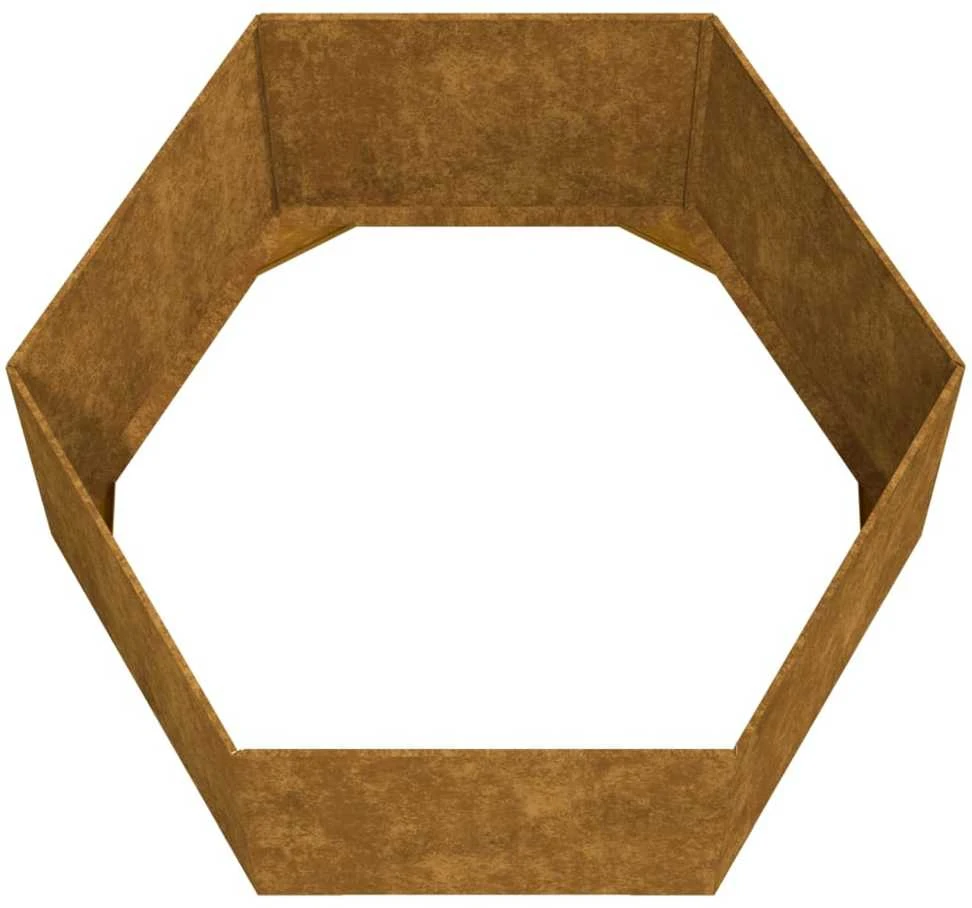 Lovelis, rūdžių spalvos, 90x90x45cm, Corten plienas