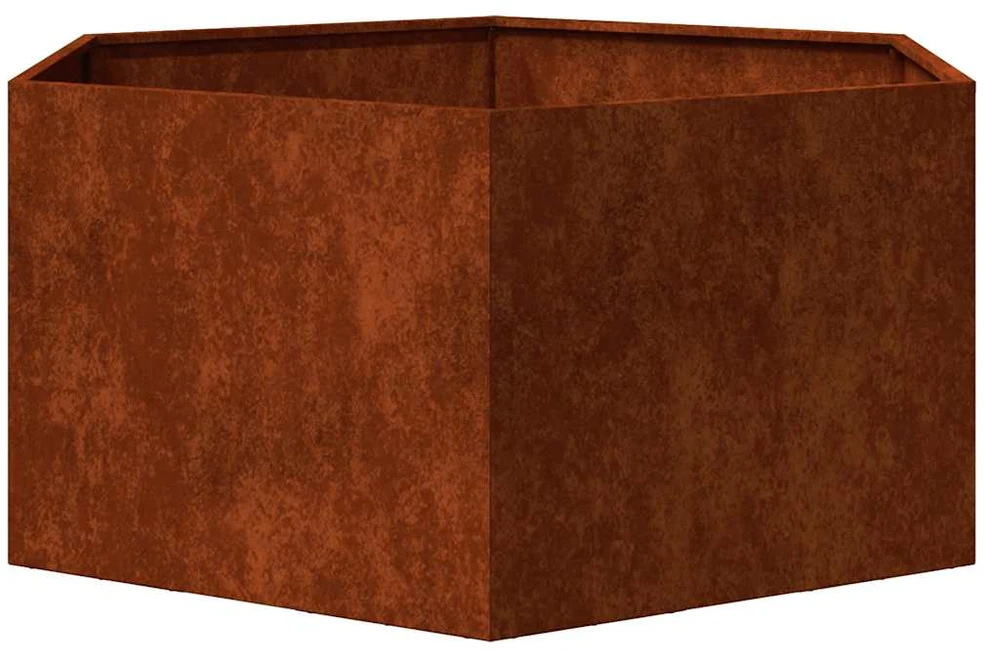 Lovelis, rūdžių spalvos, 90x90x45cm, Corten plienas