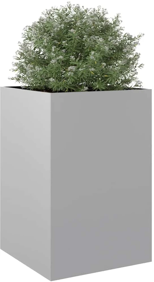 Lovelis, sidabrinės spalvos, 52x48x75cm, galvanizuotas plienas