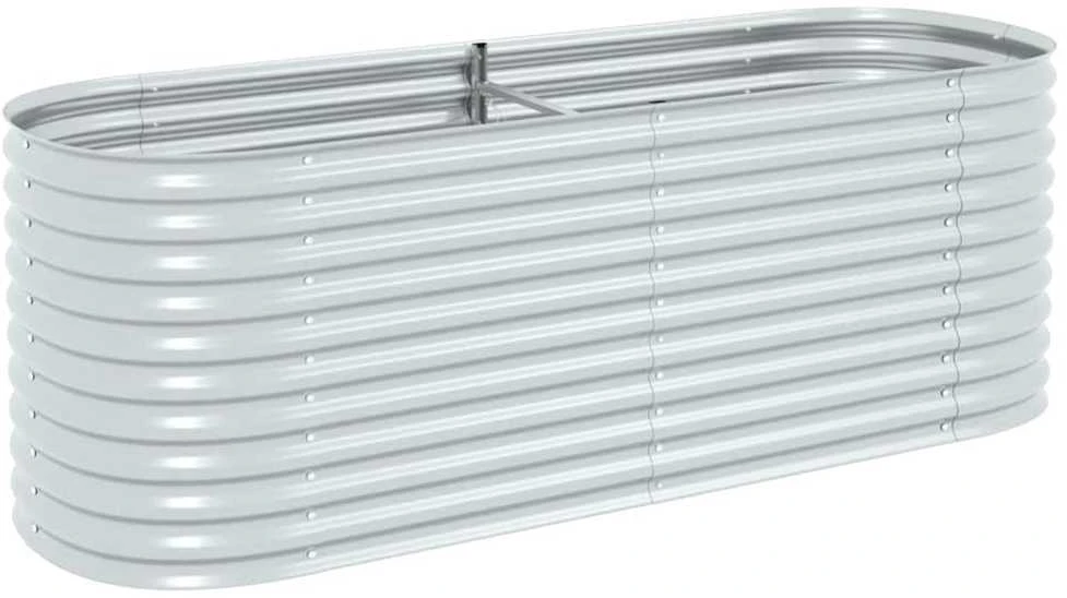 Lovelis, sidabrinis, 240x80x81cm, galvanizuotas plienas, aukštas