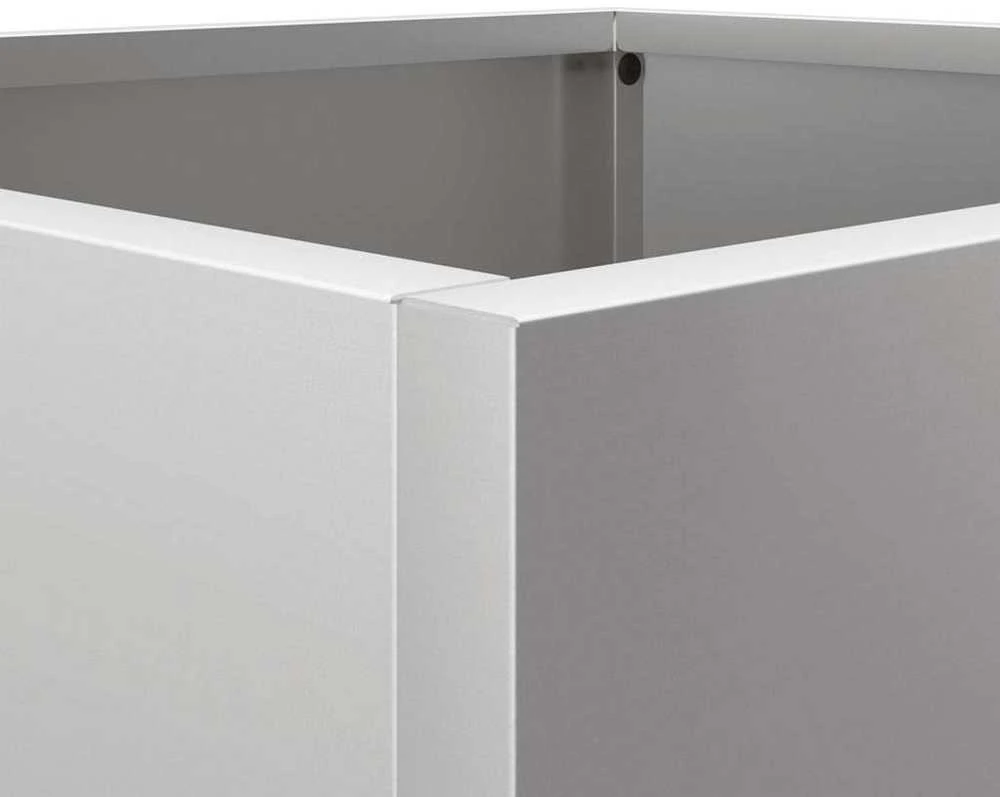 Lovelis, sidabrinis, 32x27,5x75cm, galvanizuotas plienas
