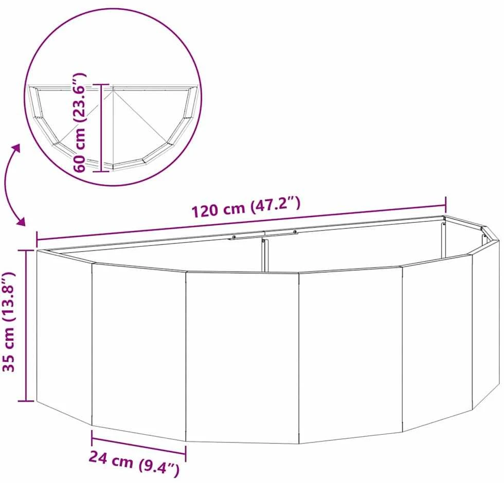 Lovelis Sidabro 120 x 60 x 35 cm Nerūdijantis Plienas