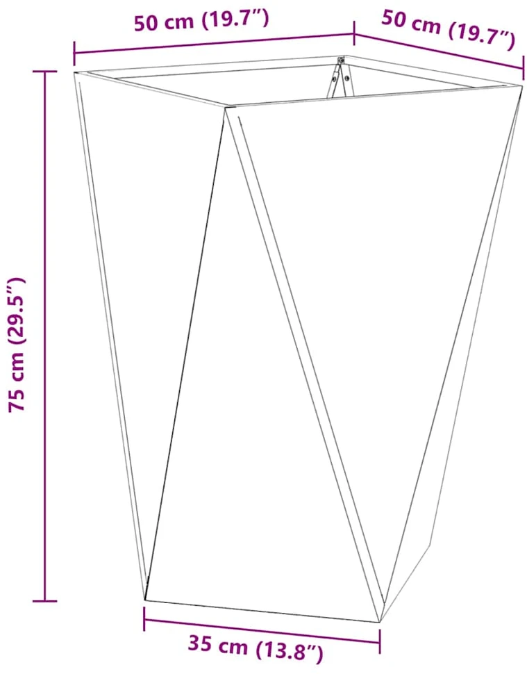 Lovelis Sidabro 50 x 50 x 75 cm Cinkuota plienas