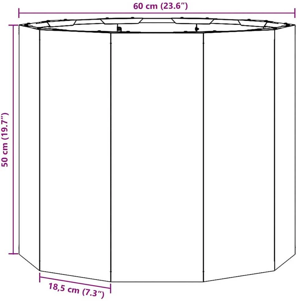Lovelis Sidabro 60 x 60 x 50 cm Cinkuota plienas