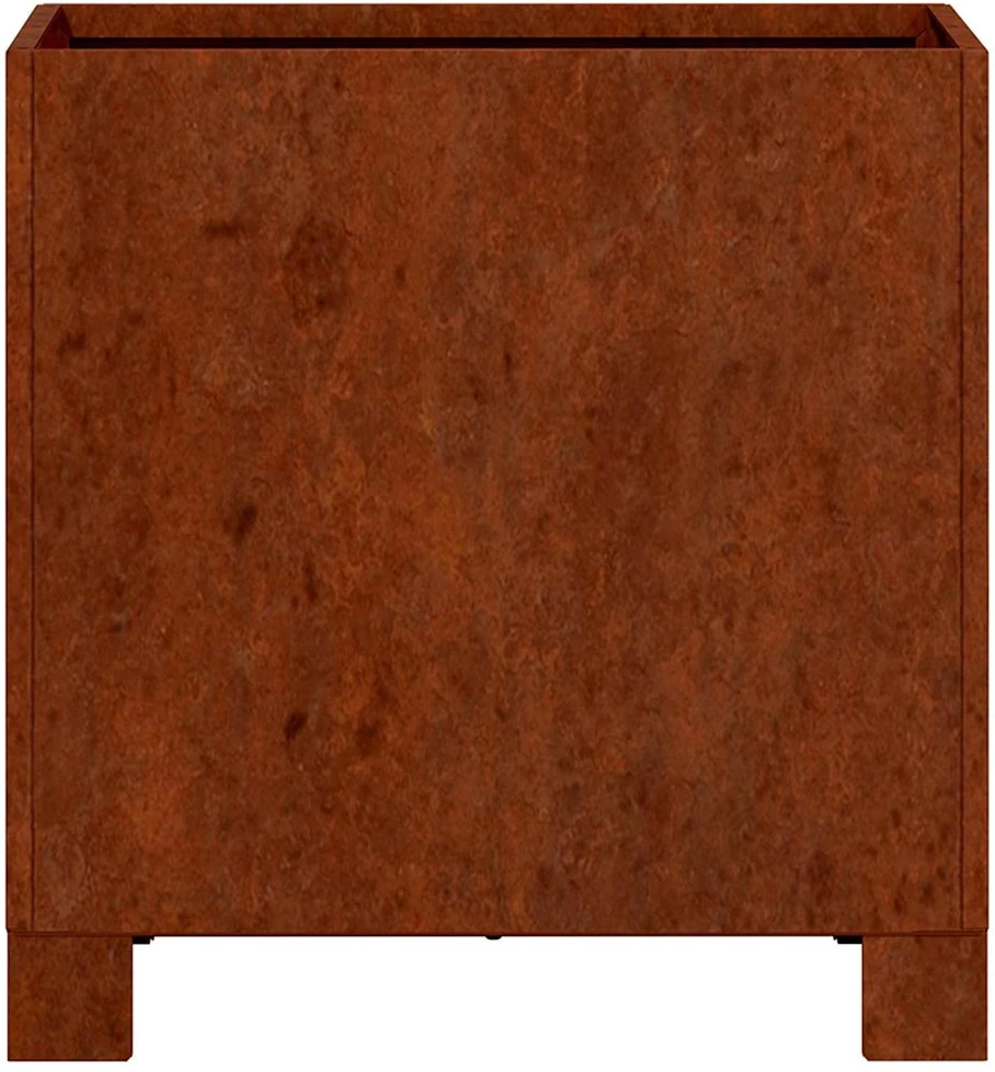Lovelis su kojelėmis, rūdžių, 32x30x33cm, Corten plienas