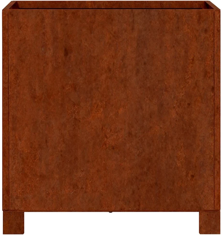 Lovelis su kojelėmis, rūdžių, 42x40x43cm, Corten plienas