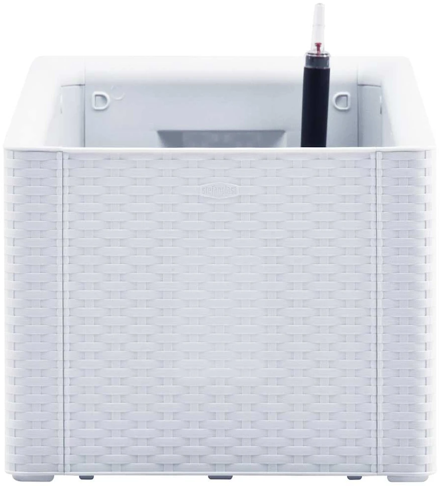 Lovelis su savaiminio laistymo sistema, baltas, 100x43x33cm