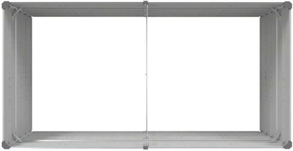 Lovelis Šviesiai pilka 195 x 100 x 75 cm Galvanizuotas plienas