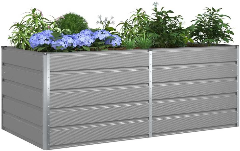 Lovelis Šviesiai pilka 195 x 100 x 75 cm Galvanizuotas plienas
