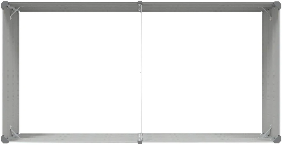Lovelis Šviesiai pilka 195 x 100 x 45 cm Galvanizuotas plienas