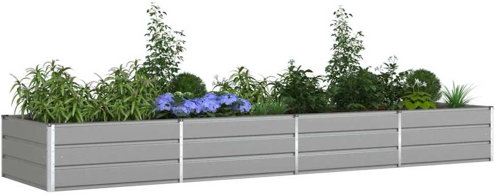 Lovelis Šviesiai pilka 385 x 100 x 45 cm Galvanizuotas plienas