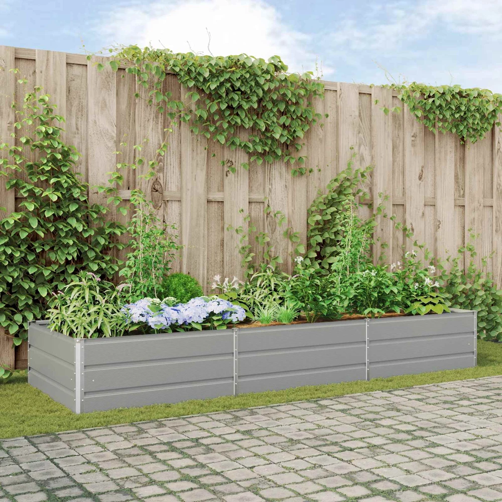 Lovelis Šviesiai pilka 290 x 100 x 45 cm Galvanizuotas plienas