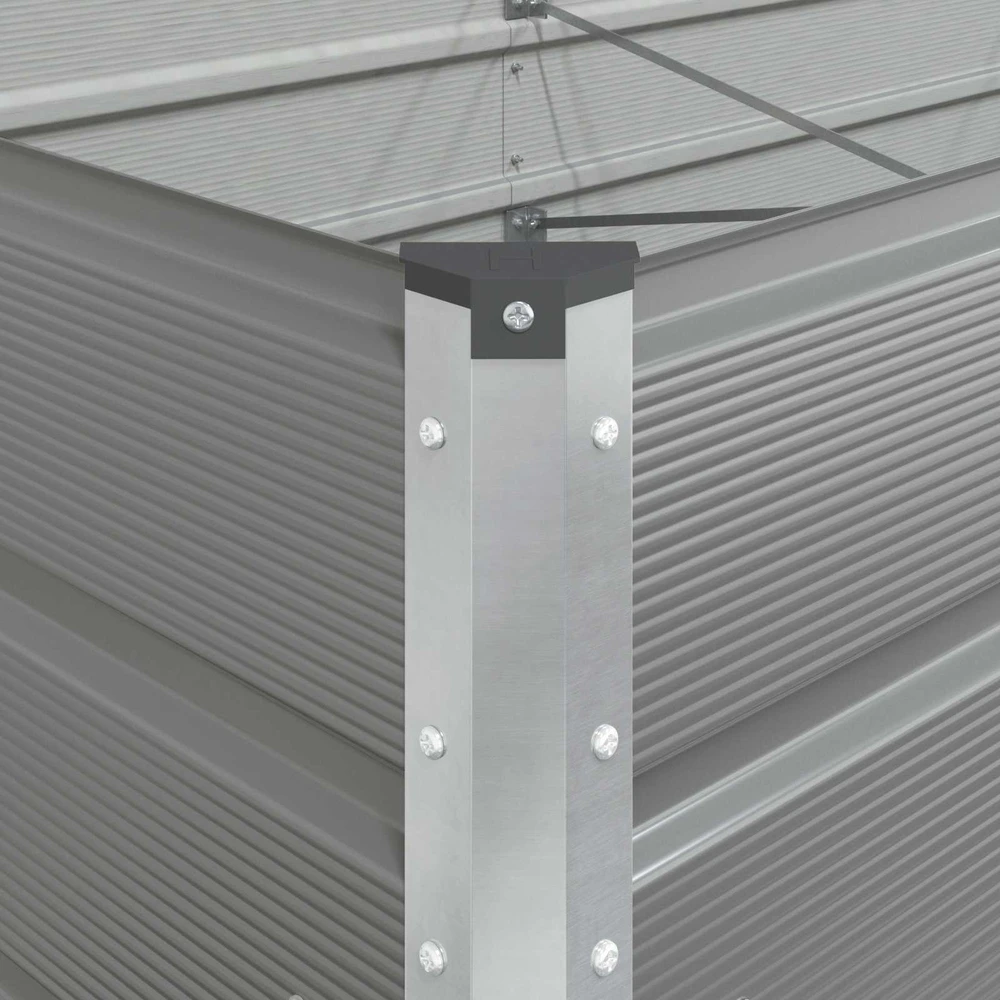 Lovelis Šviesiai pilka 290 x 100 x 45 cm Galvanizuotas plienas