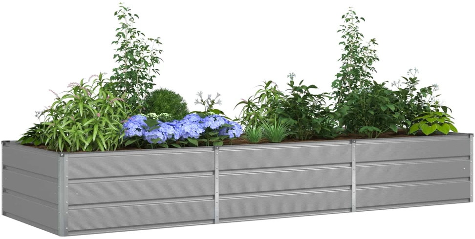 Lovelis Šviesiai pilka 290 x 100 x 45 cm Galvanizuotas plienas
