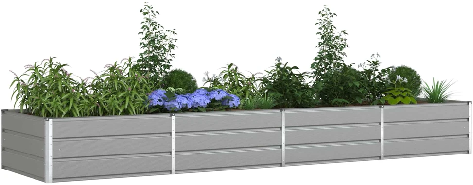 Lovelis Šviesiai pilka 385 x 100 x 45 cm Galvanizuotas plienas