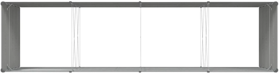 Lovelis Šviesiai pilka 385 x 100 x 75 cm Galvanizuotas plienas