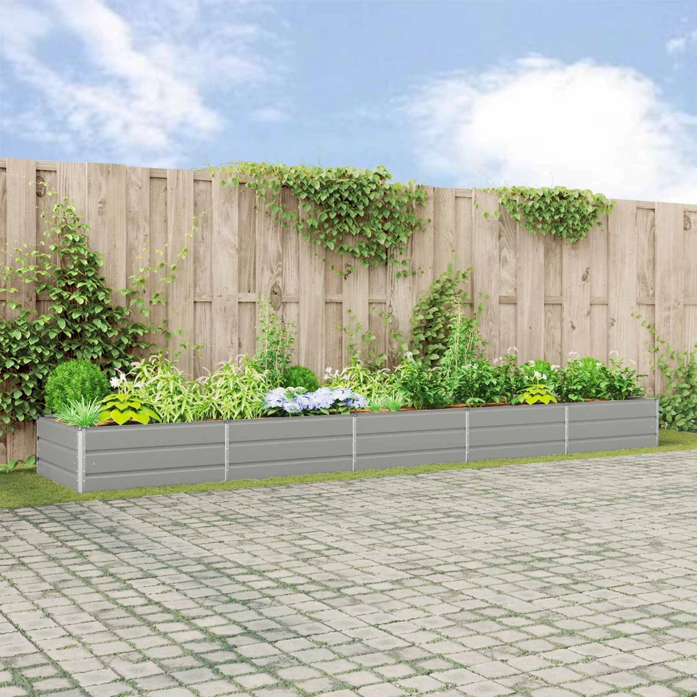 Lovelis Šviesiai pilka 480 x 100 x 45 cm Galvanizuotas plienas