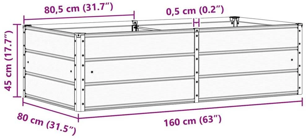 Lovelis Žalia 160 x 80 x 45 cm Plienas