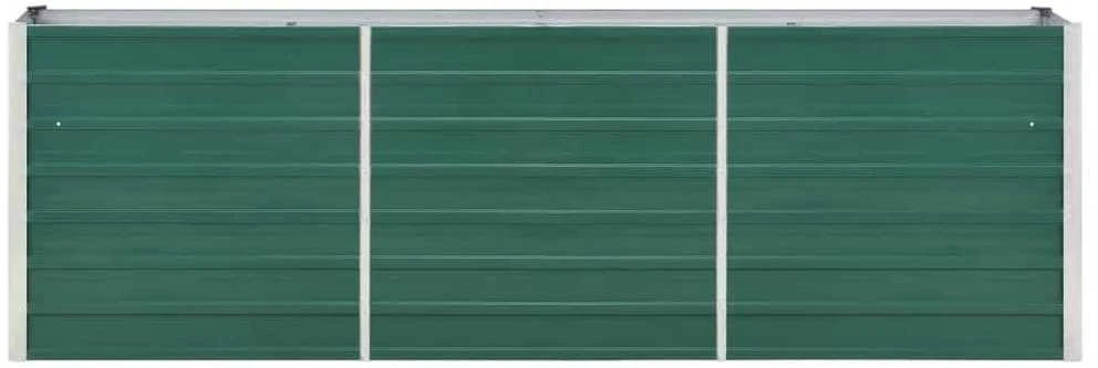 Lovelis, žalias, 240x40x77cm, galvanizuotas plienas, aukštas
