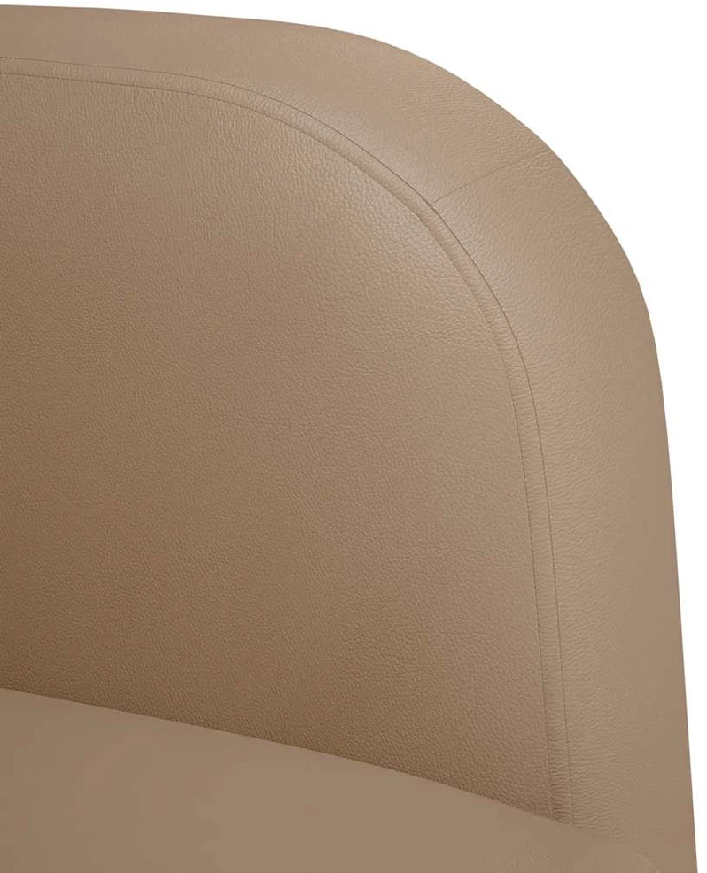 Loveseat sofa, kapučino spalvos, 110cm, dirbtinė oda