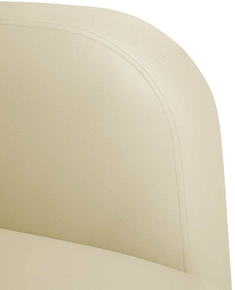 Loveseat sofa, kreminė, 110cm, dirbtinė oda