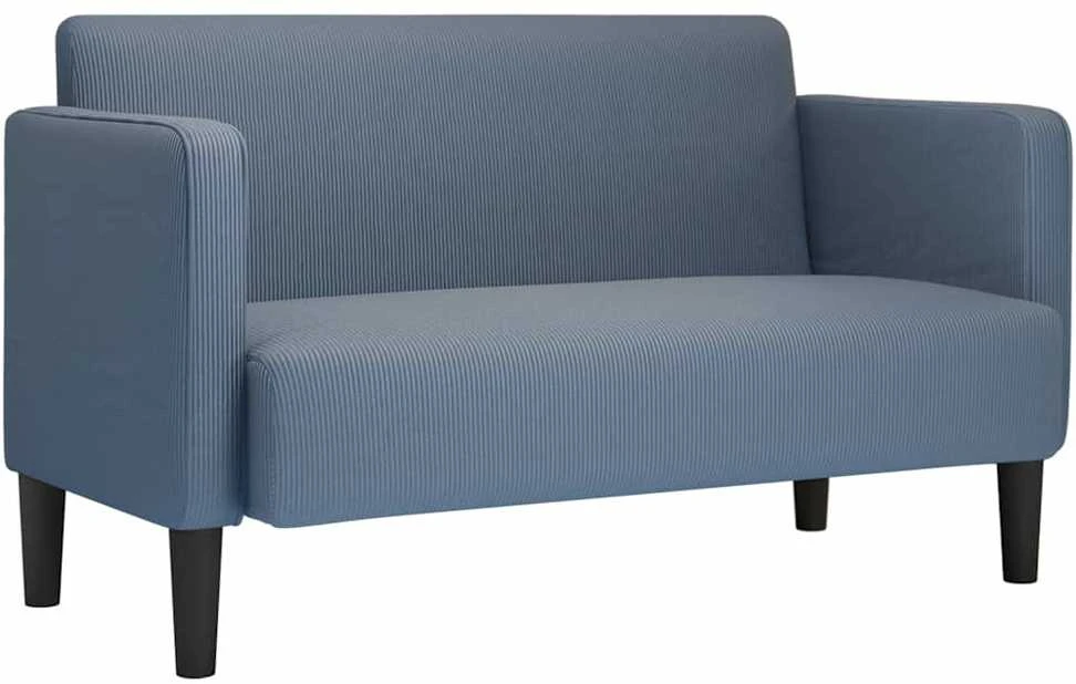 Loveseat sofa, mėlyna, 109cm, velvetinis audinys