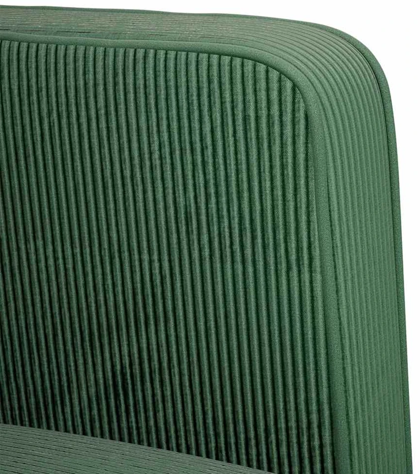 Loveseat sofa, tamsiai žalia, 109cm, velvetinis audinys
