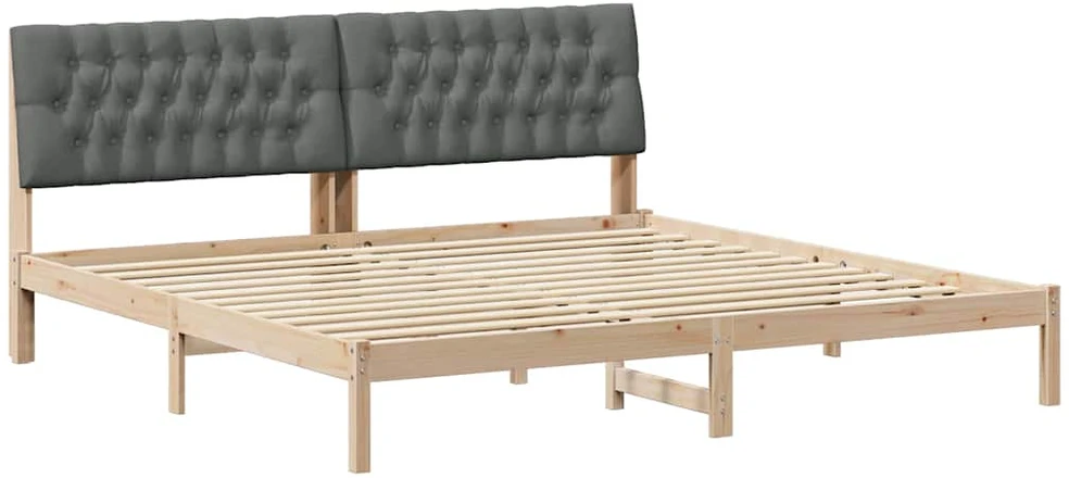 Lovo rėmas su apmuštu galvūgaliu Ruda 200 x 200 cm