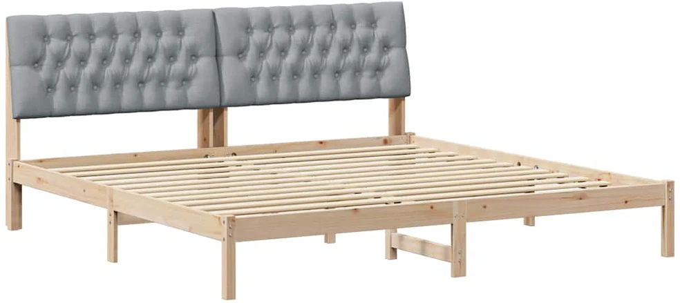 Lovo rėmas su apmuštu galvūgaliu Ruda 200 x 200 cm