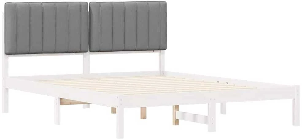 Lovo rėmas su apmuštu galvūgaliu Šviesiai pilka 150 x 200 cm