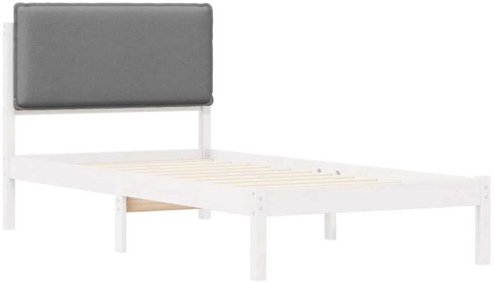 Lova Lovo rėmas su apmuštu galvūgaliu Šviesiai pilka 75 x 190 cm