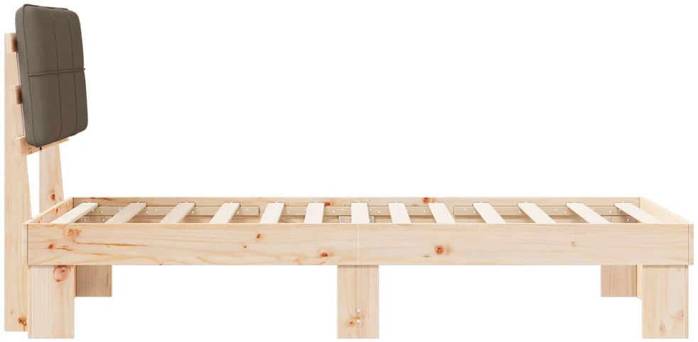 Lova Lovo rėmas su apmuštu galvūgaliu Natūrali ir taupe 90 x 190 cm