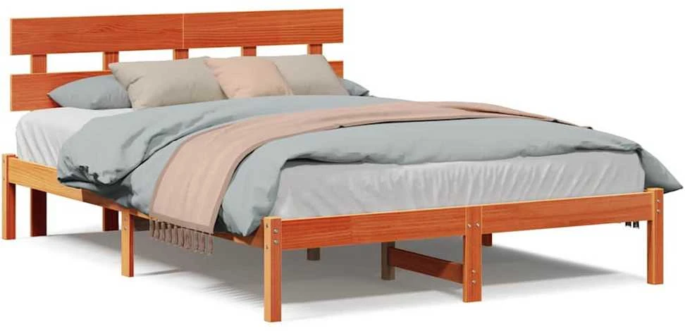 Lovos rėmas Ruda 150 x 200 cm Pušies medienos masyvas