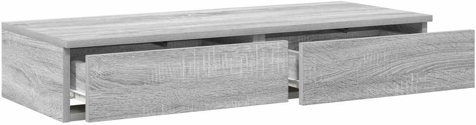 Lovos stalčiai Pilkas Sonoma 90 x 36,5 x 16,5 cm
