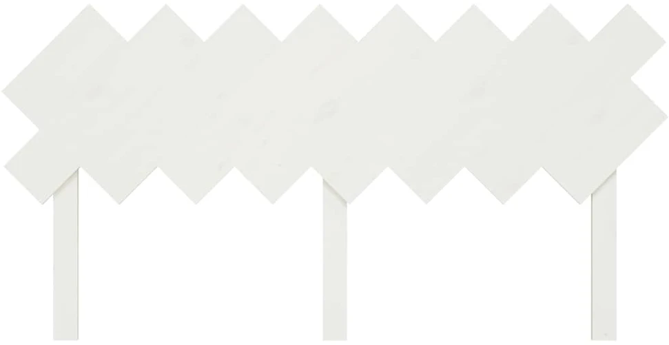 Lovos galvūgalis, baltas, 159,5x3x80,5cm, pušies masyvas