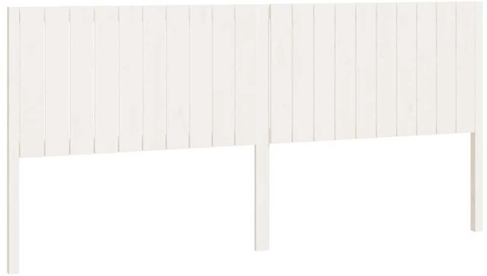 Lovos galvūgalis, baltas, 205,5x4x100cm, pušies masyvas