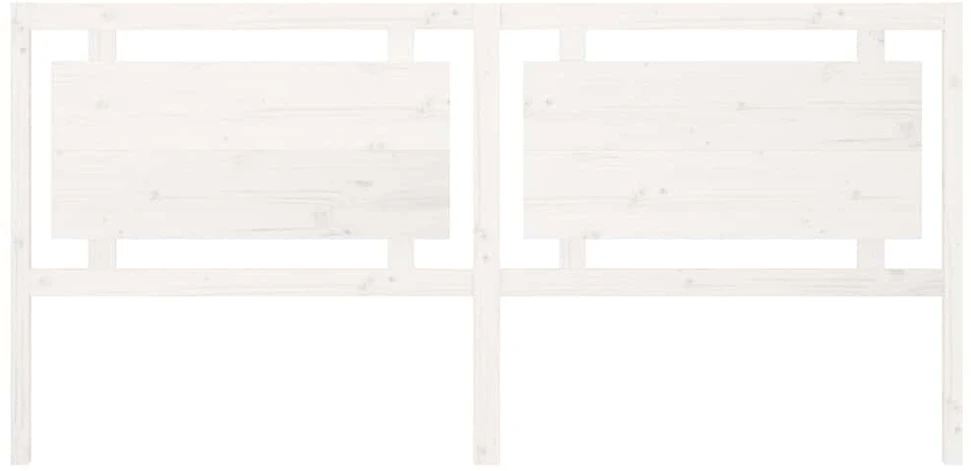 Lovos galvūgalis, baltas, 205,5x4x100cm, pušies masyvas